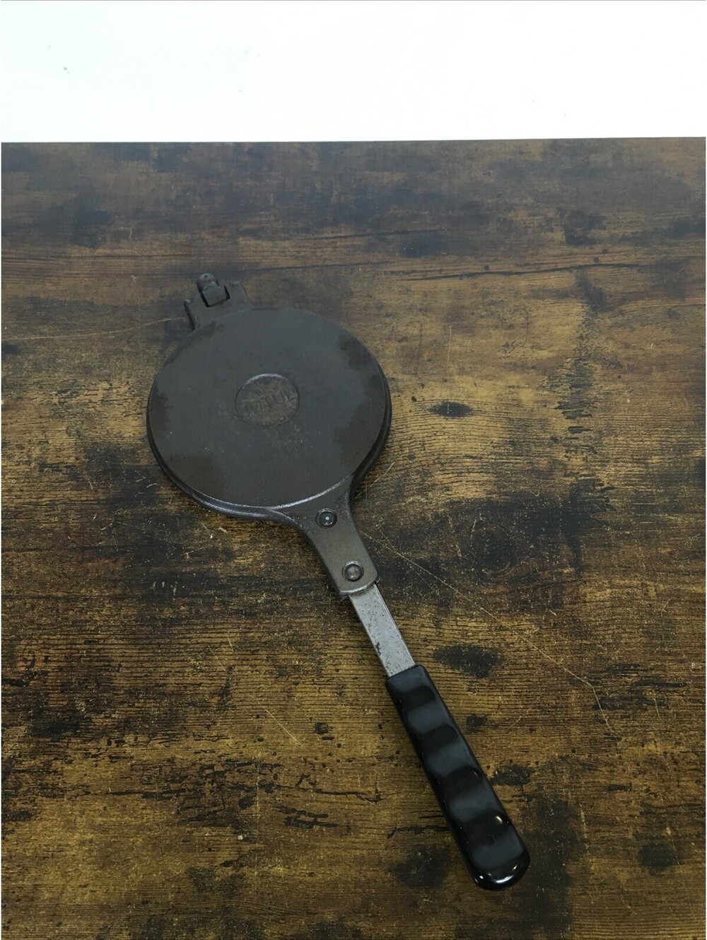 Vintage JOTUL Cast Iron Pizzelle Krumkake Crepe Press Norway No Base EUC1